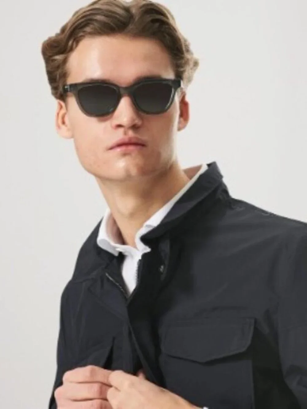 Gucci GG1116S 002 Unisex Square Sunglasses - Havana / Green - Picture 5 of 11